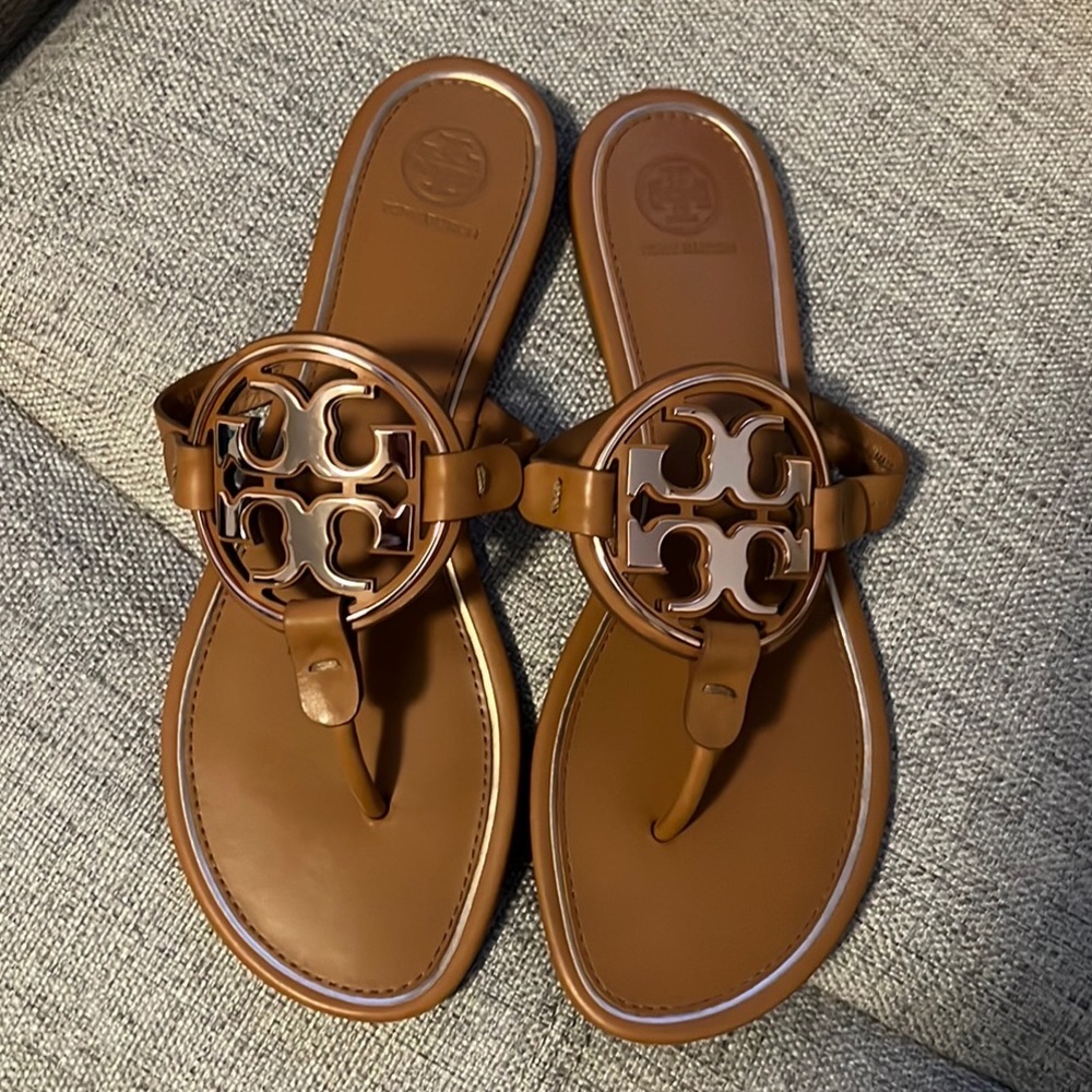 Tori Burch Metal Miller Soft Sandal